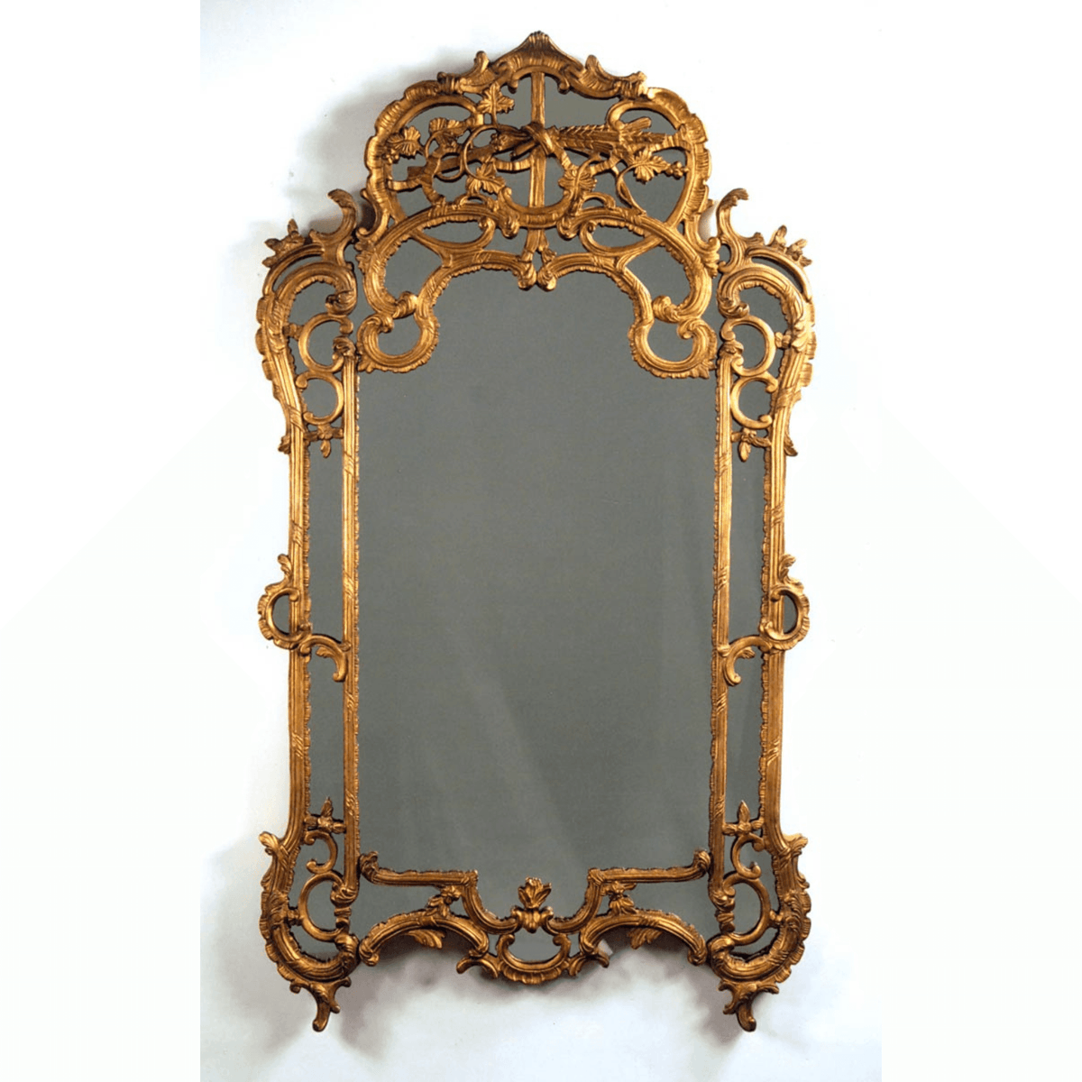 French Oval Bow Wall Mirror