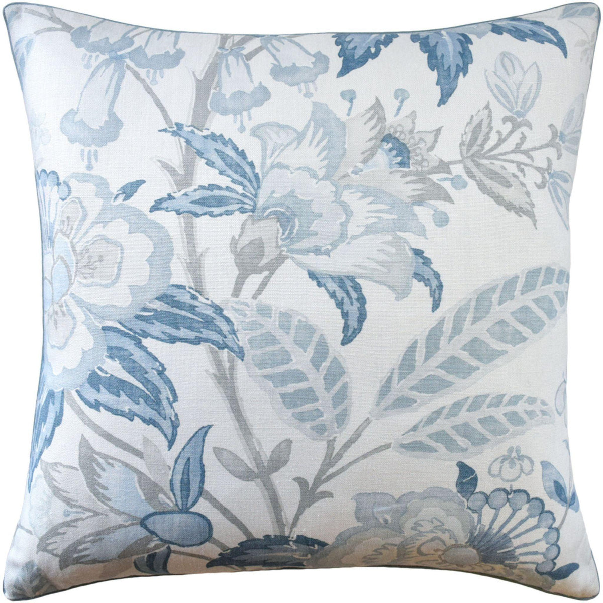 Blue Flower Aldith Square Throw Pillow – The Well Appointed House