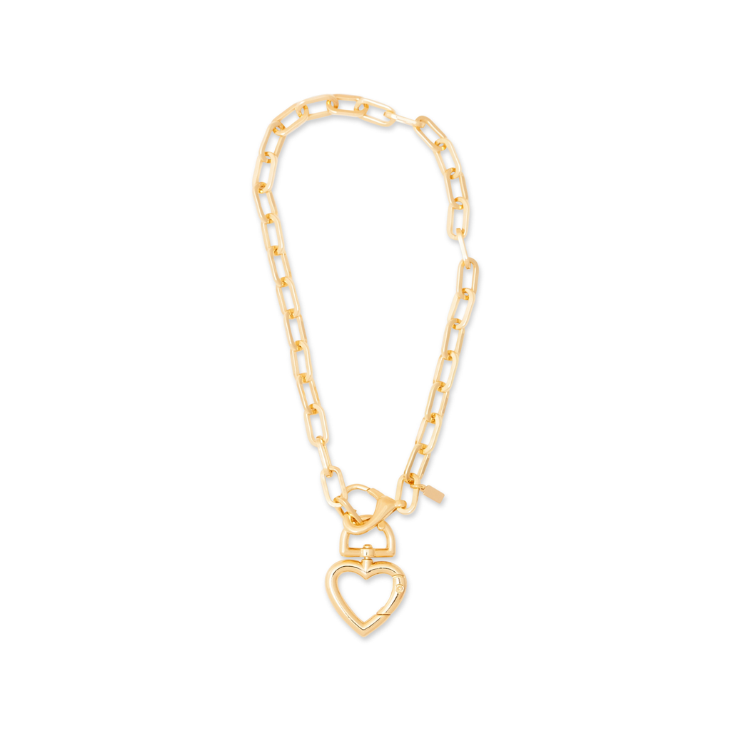 Heart Pendant Gold Chain Necklace - The Well Appointed House