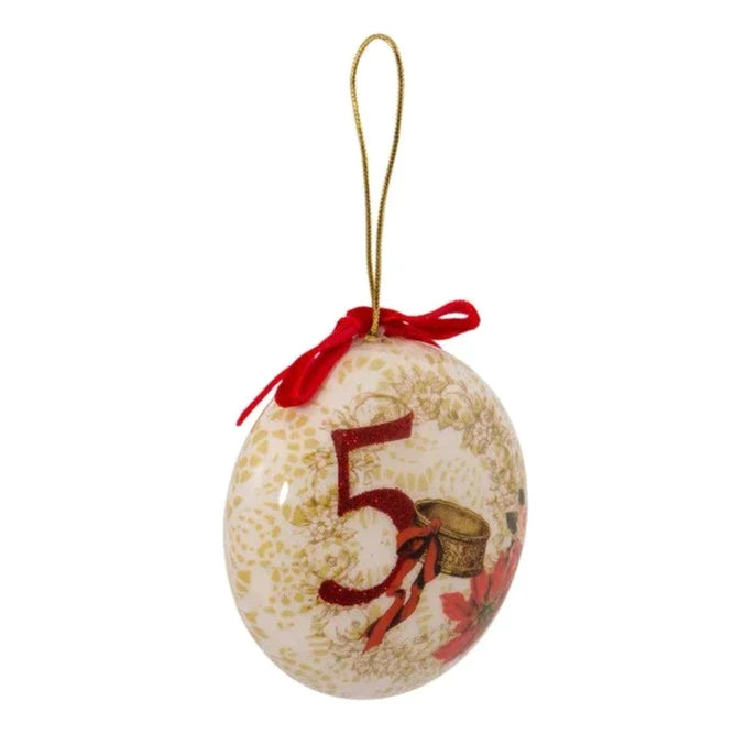 12 Days Of Christmas Decoupage Ball Ornaments, 12-Piece Box Set - Christmas Decor - The Well Appointed House