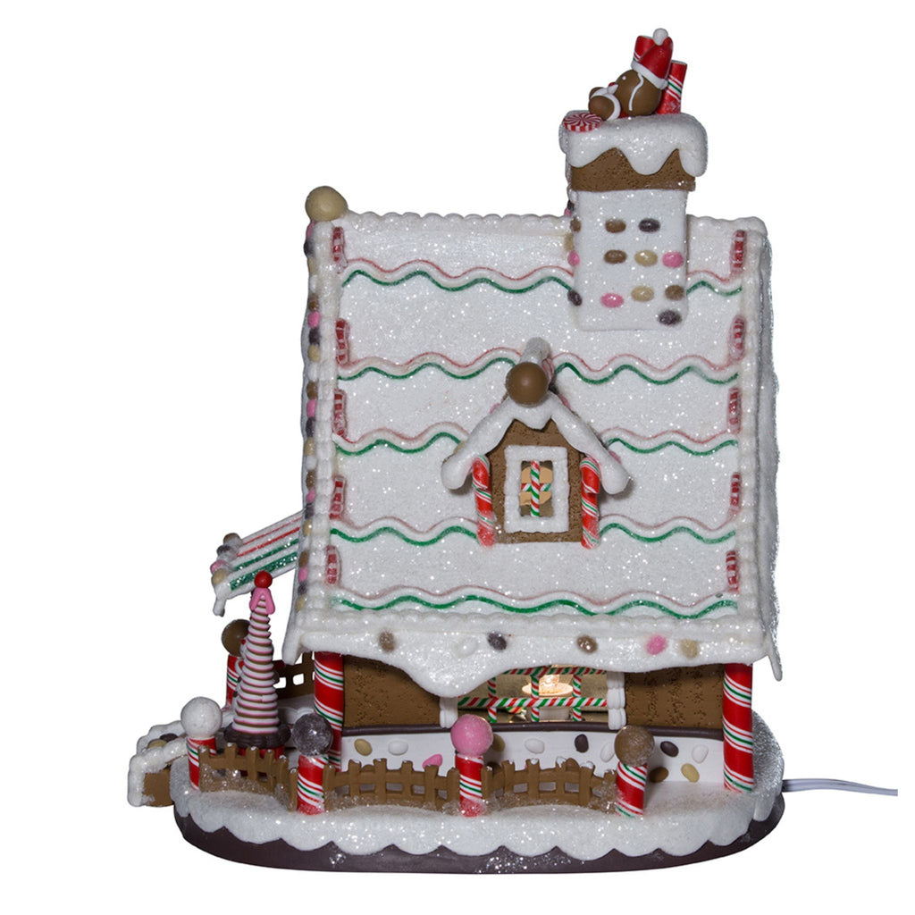 12" Lighted Christmas Gingerbread House-The Well Appointed House