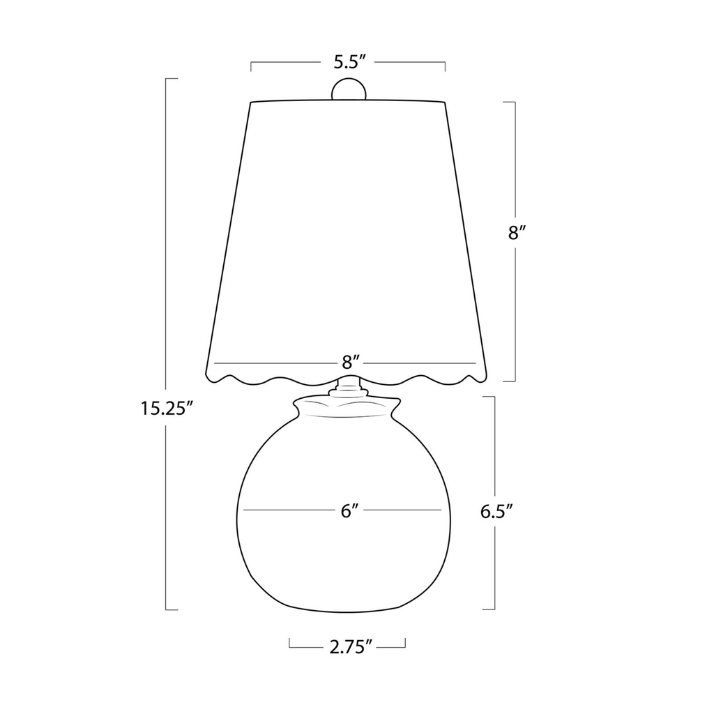 Amoria Mini Lamp - The Well Appointed House