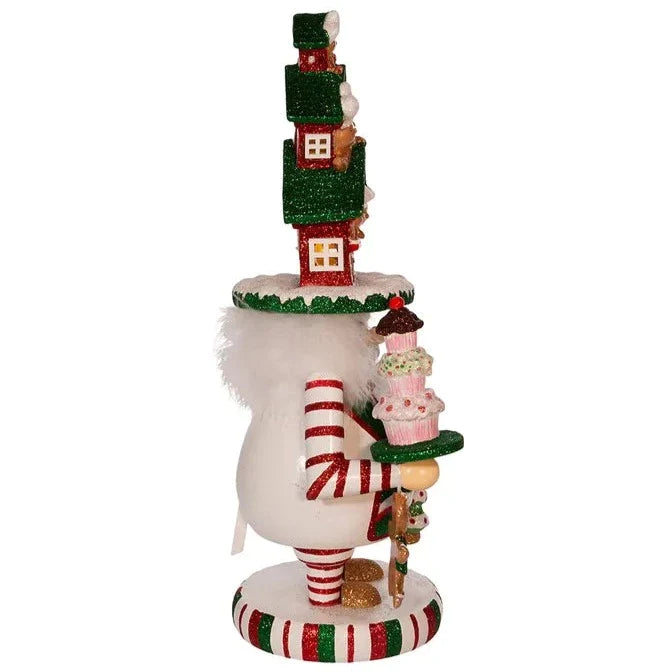 15" Hollywood Nutcrackers™ LED Gingerbread House Hat Nutcracker - Christmas Decor - The Well Appointed House