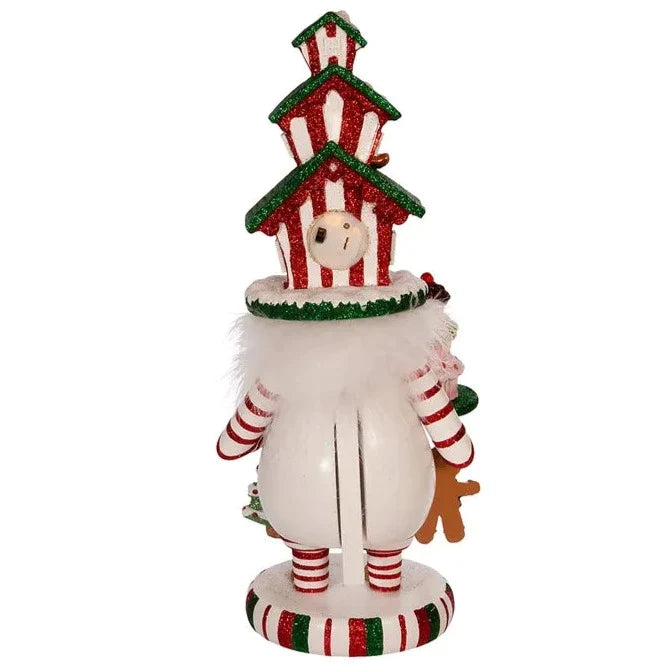 15" Hollywood Nutcrackers™ LED Gingerbread House Hat Nutcracker - Christmas Decor - The Well Appointed House