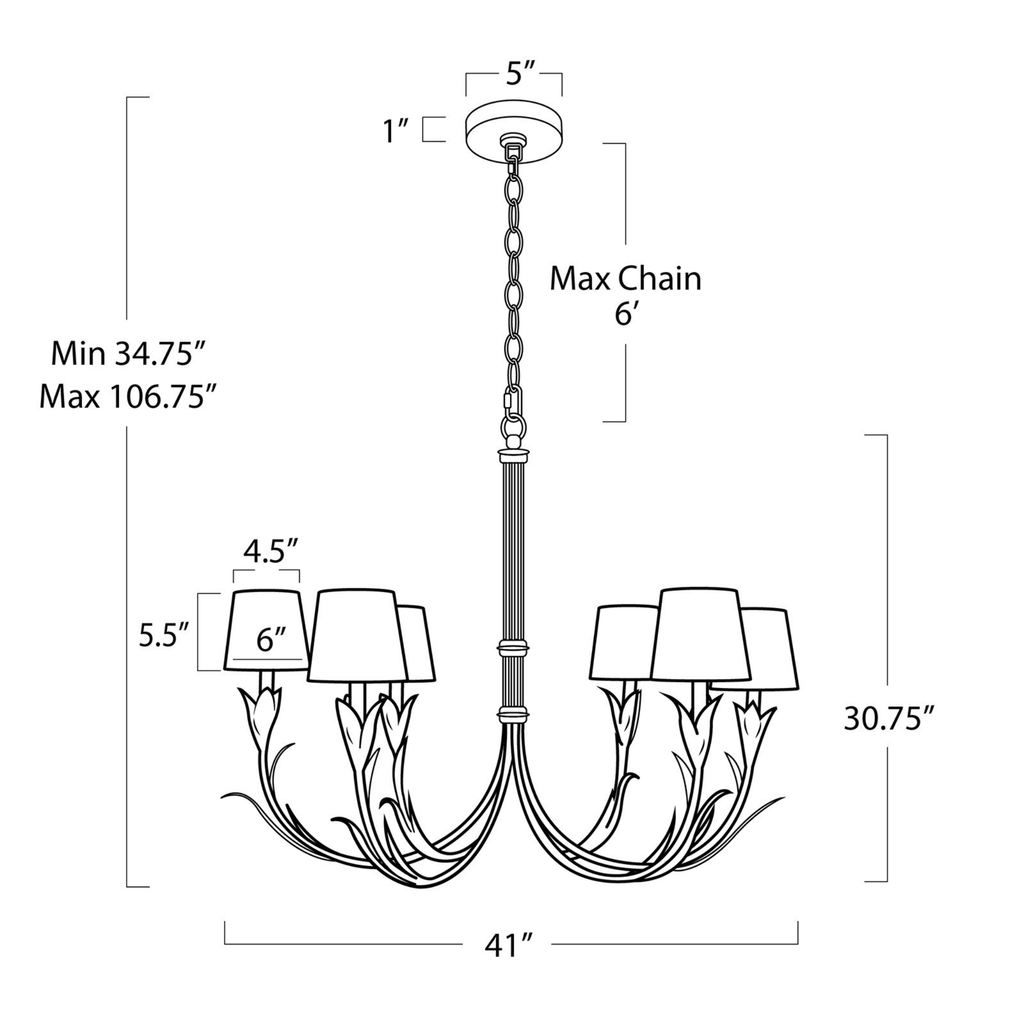 River Reed Chandelier - The Well Appointed House