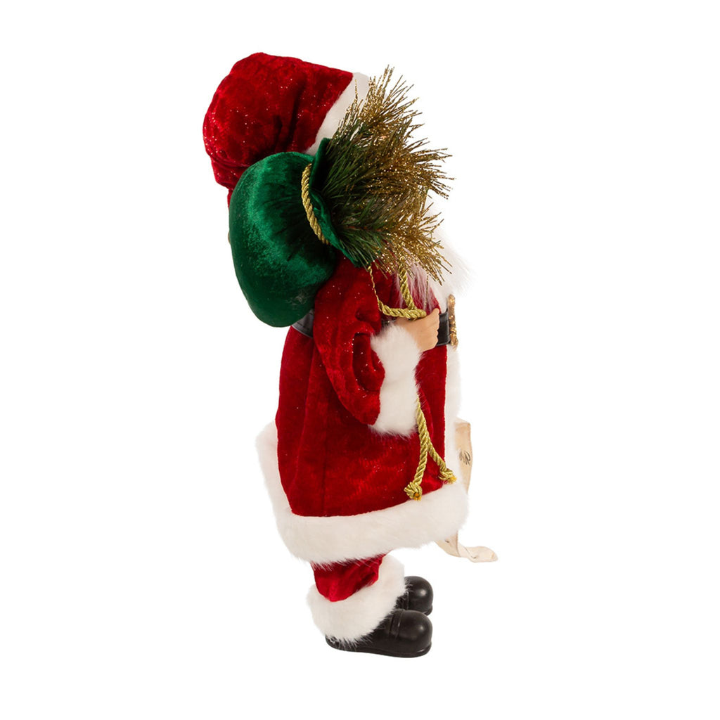 17.25" Kringles Traditional Santa With List-The Well Appointed House