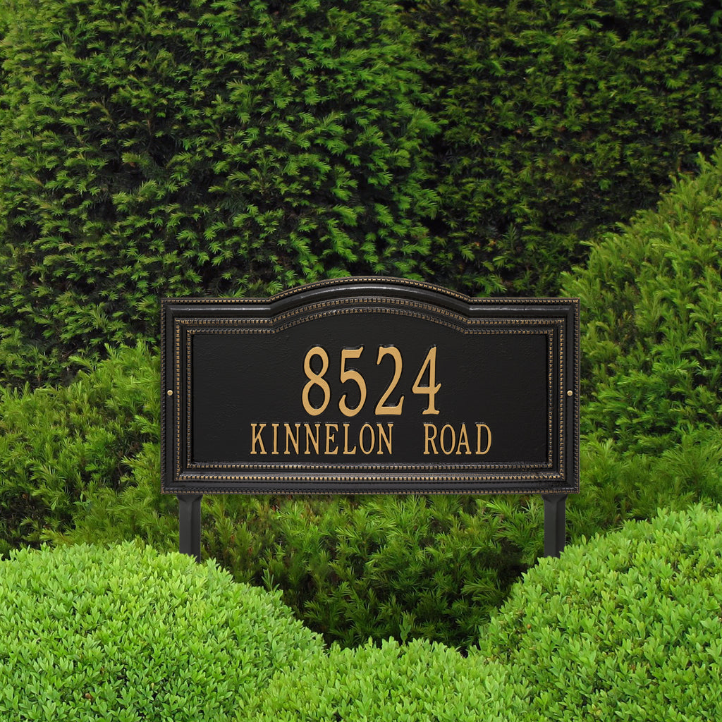 Personalized Extra Grande Arbor Lawn Plaque - The Well Appointed House