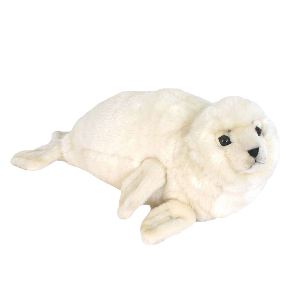 25.5" White Seal Stuffed Animal - The Well Appointed House