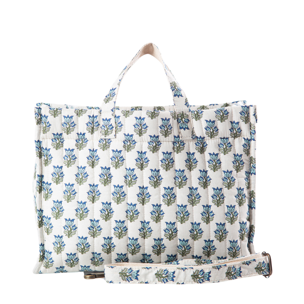 Monogrammed Block Print Tote - The Well Appointed House