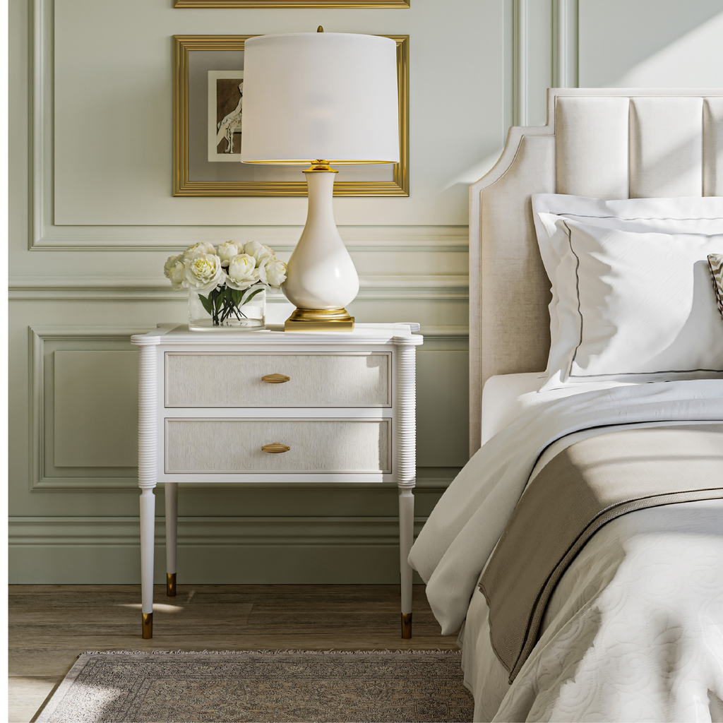 Aster White Nightstand - Nightstands & Chests - The Well Appointed House