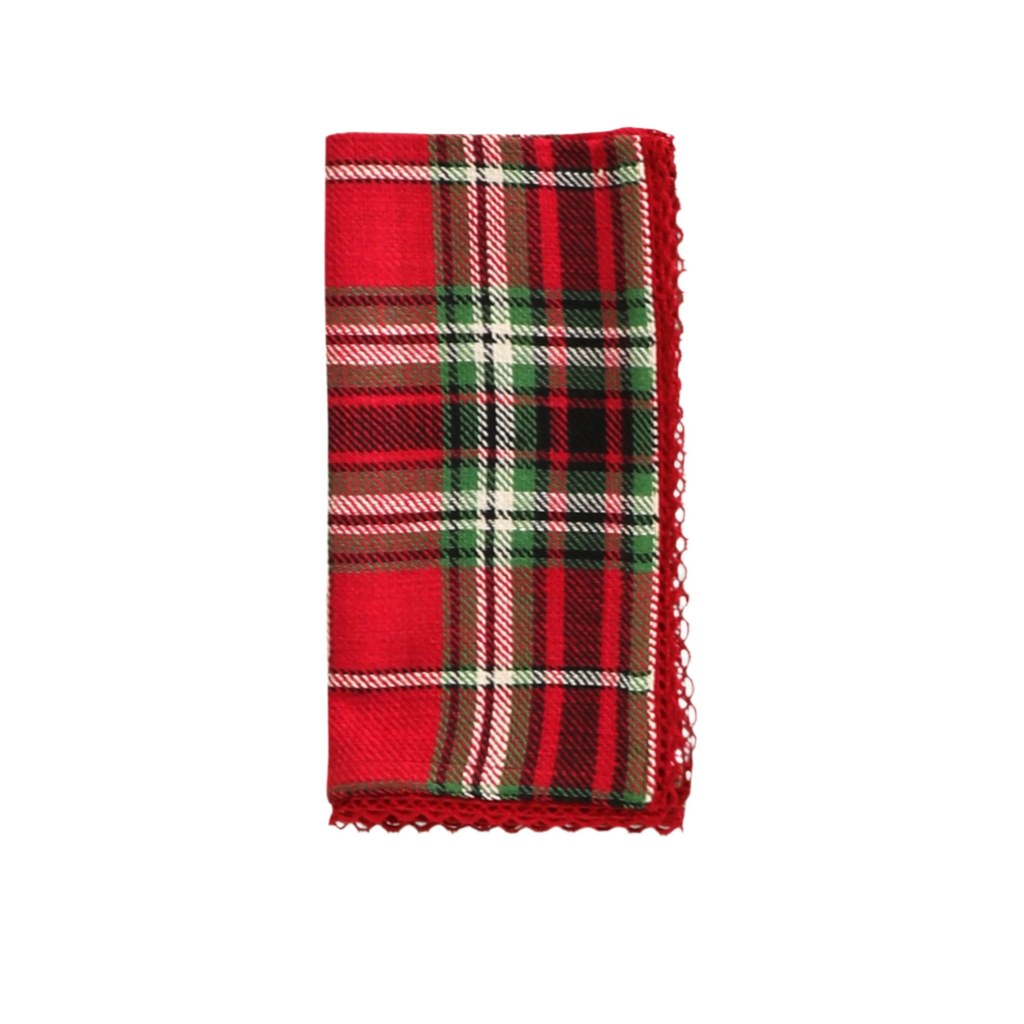 Set of Four Tartan Plaid Napkins - The Well Appointed House