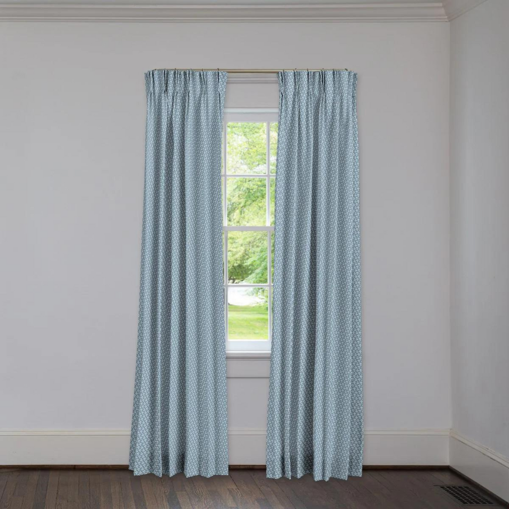 Aldara Harbor 3 Finger Pinch Pleat Custom Drapery Panel - The Well Appointed House