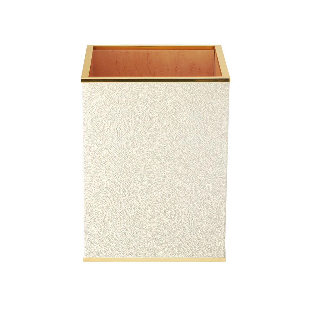 Classic Shagreen Wastebasket - The Well Appointed House