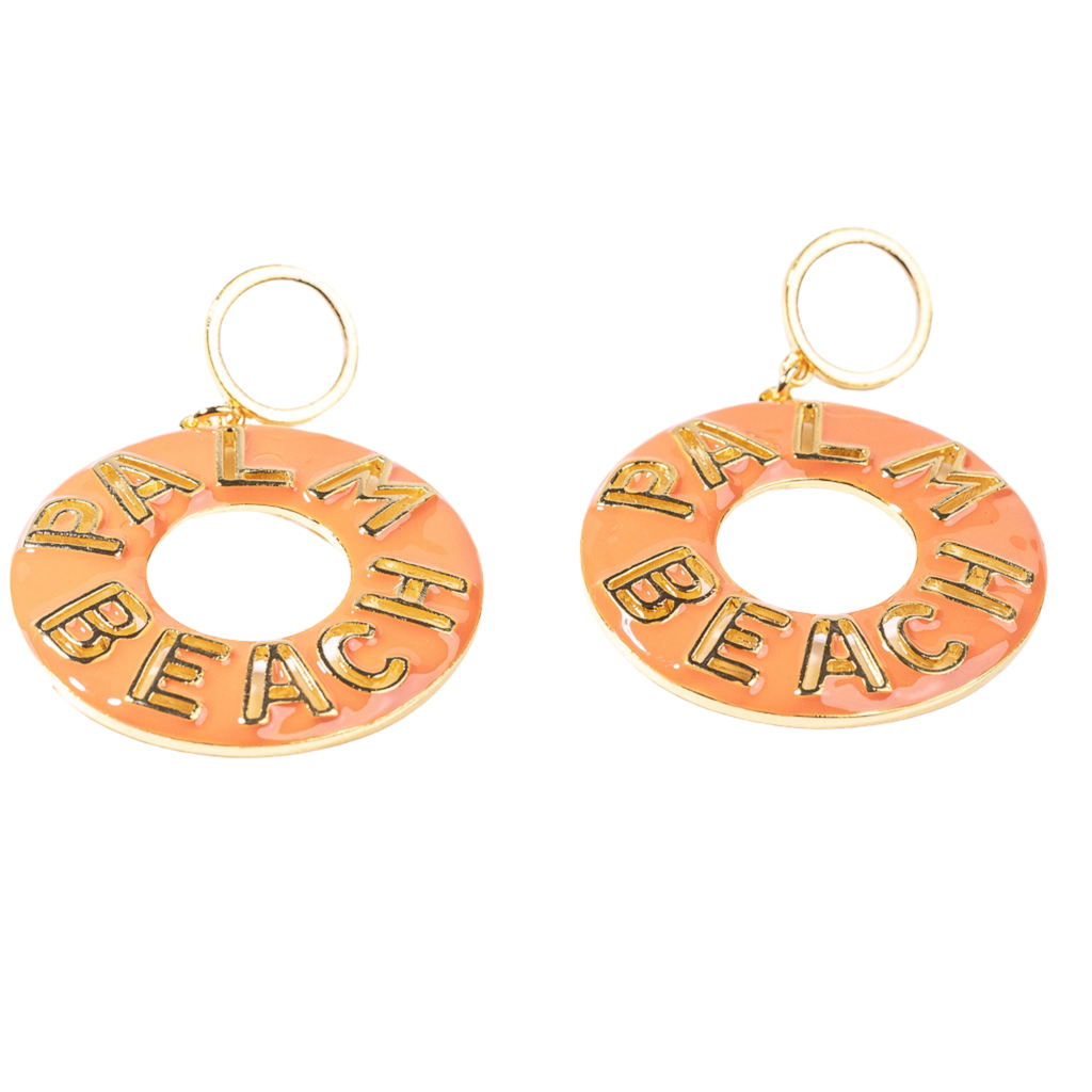 Coral Palm Beach Drop Earring - The Well Appointed House