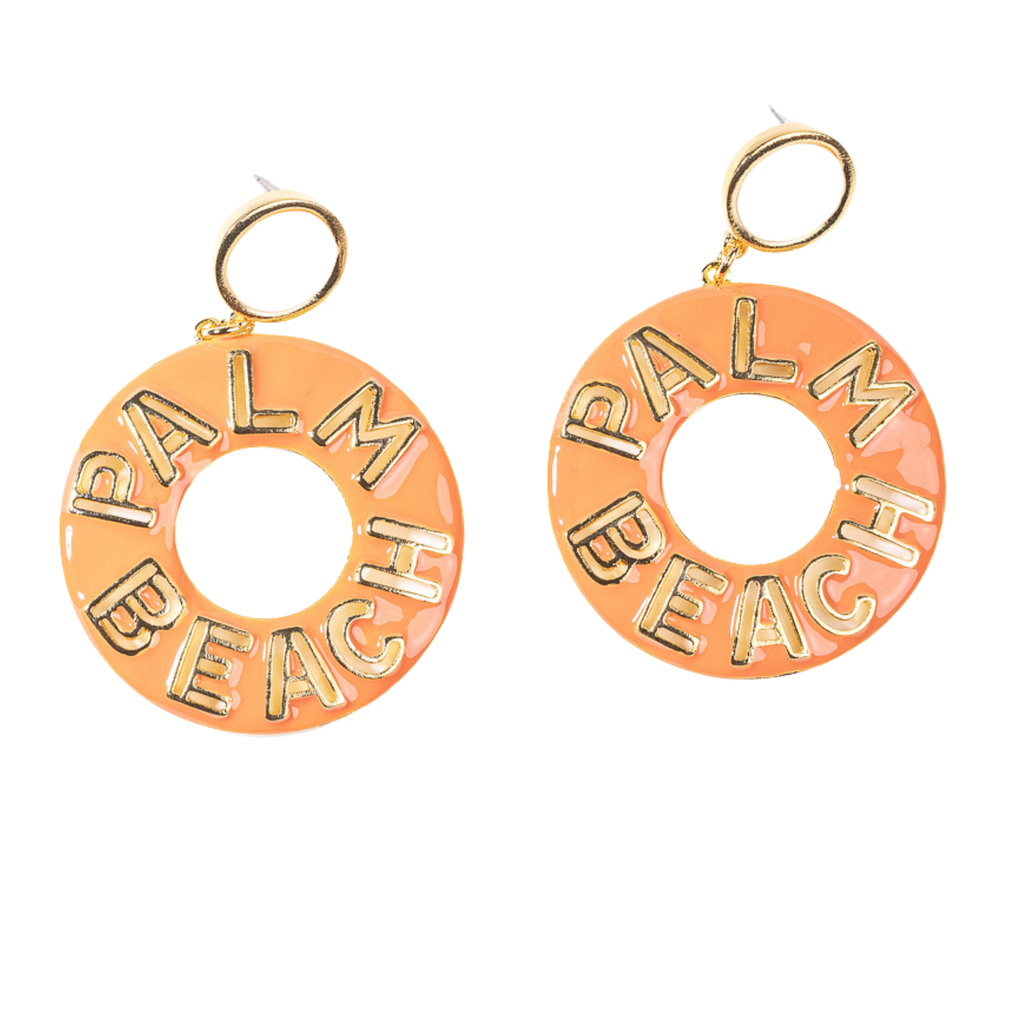 Coral Palm Beach Drop Earring - The Well Appointed House