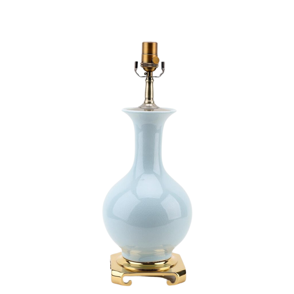 Tint Of Celadon Ball Vase Lamp - The Well Appointed House