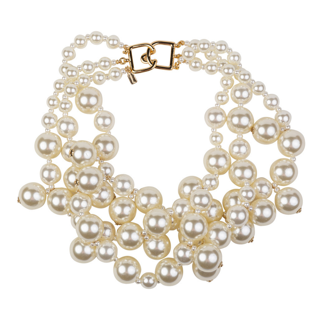 Pearl Cluster Drops Necklace - The Well Appointed House