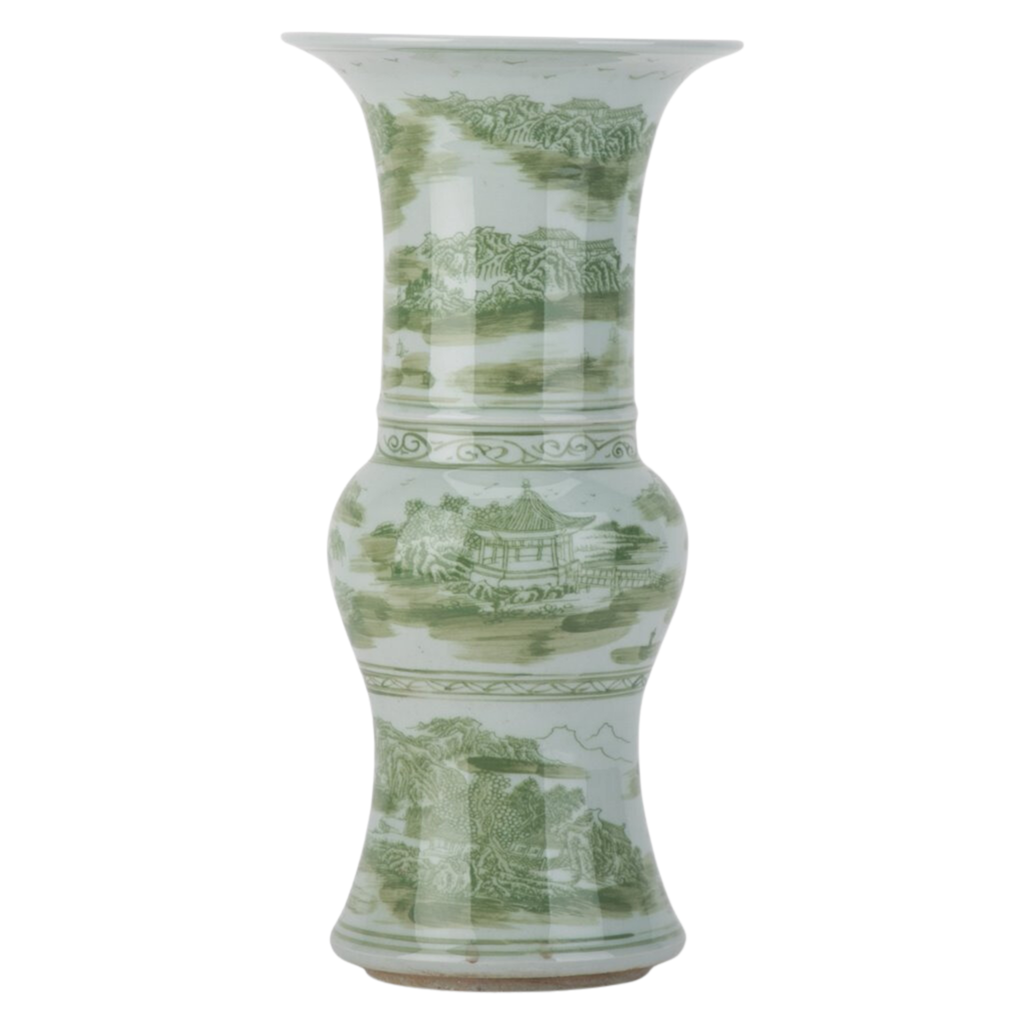 Princess Mantel Vase In Green - The Well Appointed House