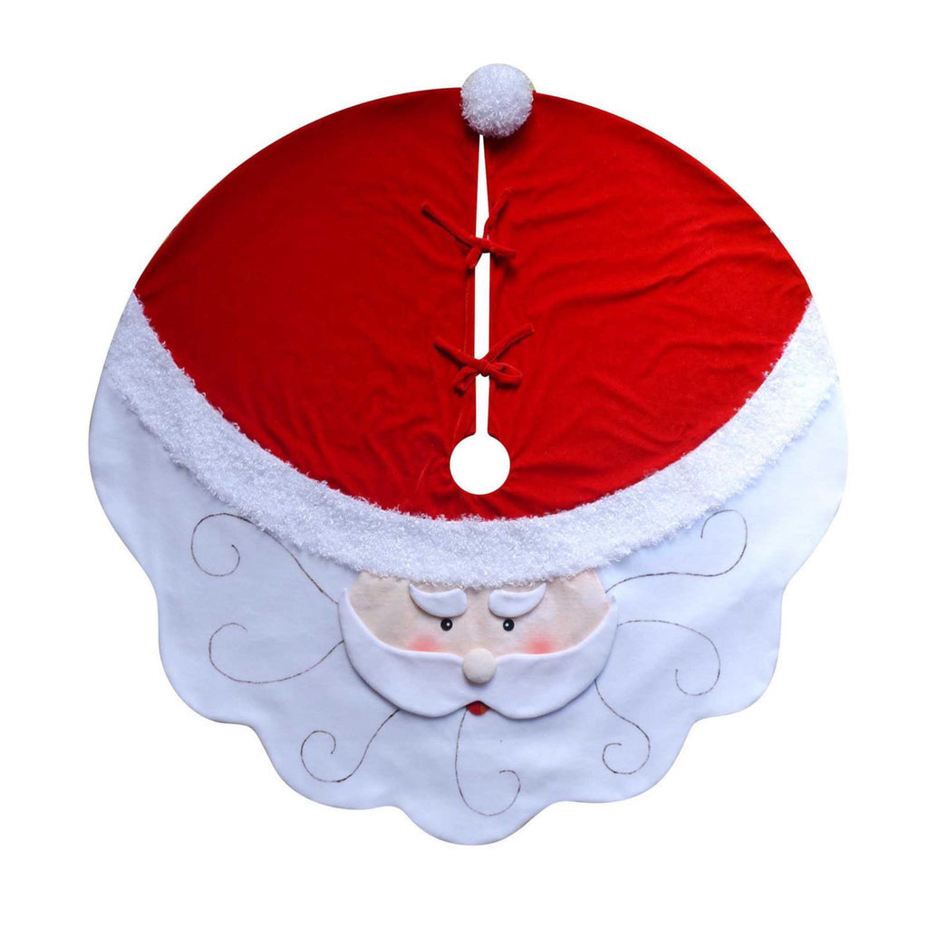 52" Santa Head Tree Skirt-The Well Appointed House