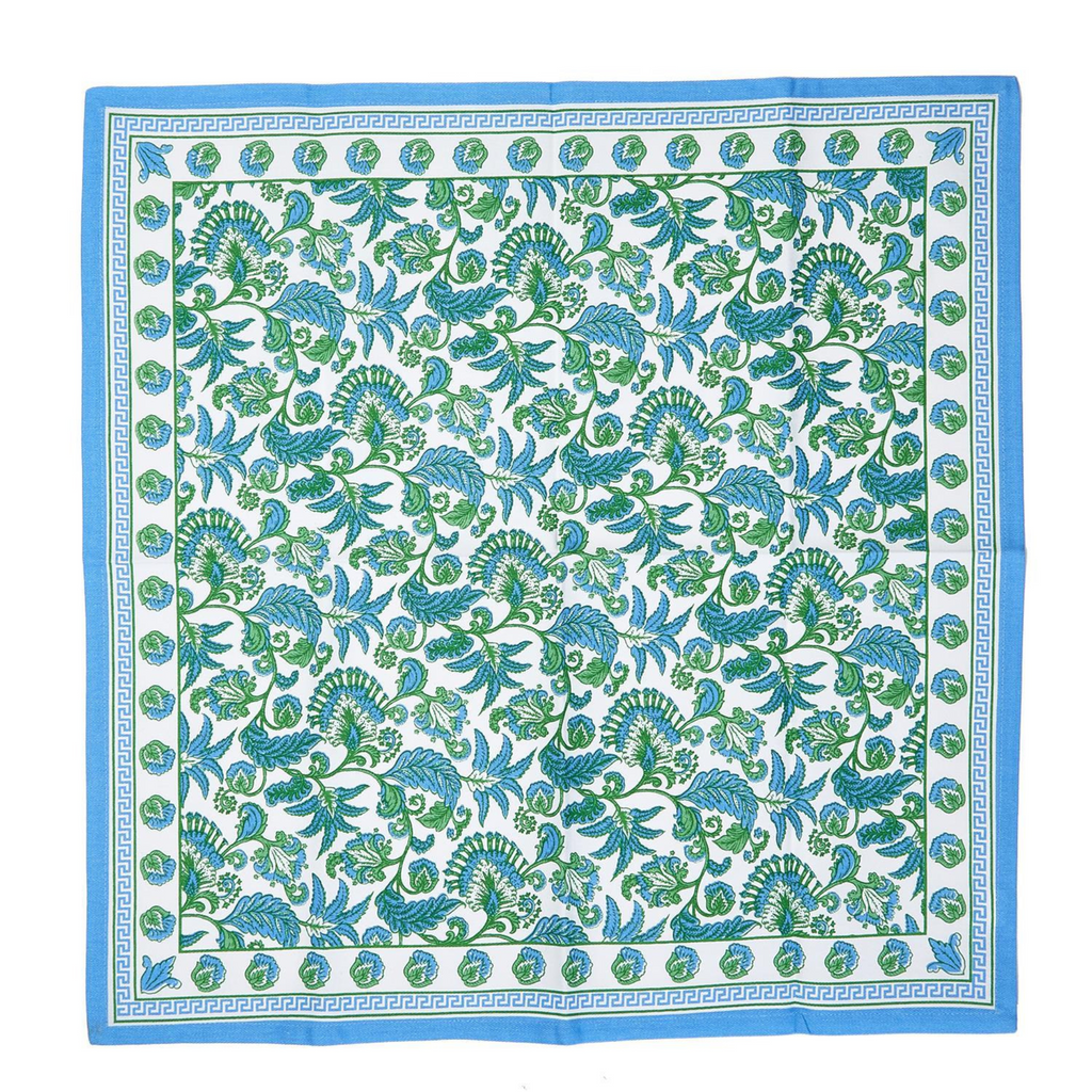 Set of Four Hampton Block Print Cloth Napkins - The Well Appointed House