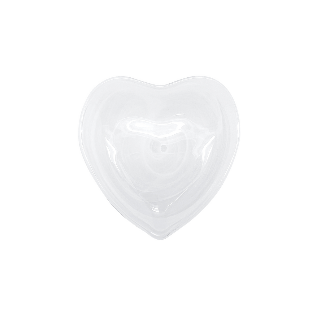 Alabaster White Heart Plate - The Well Appointed House