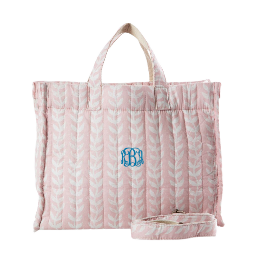 Monogrammed Block Print Tote - The Well Appointed House