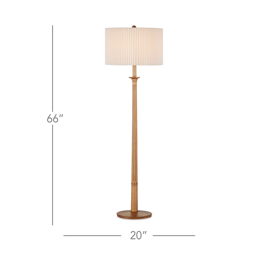 Milford Floor Lamp in Natural - The Well Appointed House