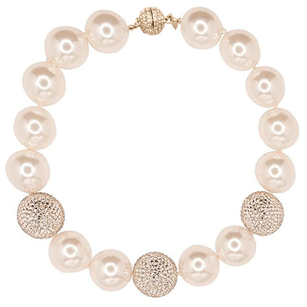 Jackie Kennedy White Pearl Necklace - The Well Appointed House