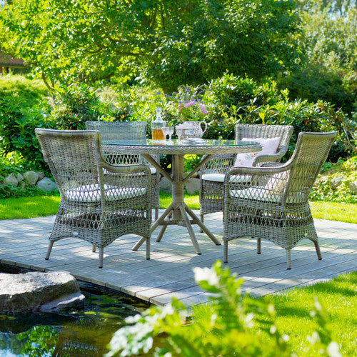 Grace Dining Table with Glass Top - THE WELL APPOINTED HOUSE