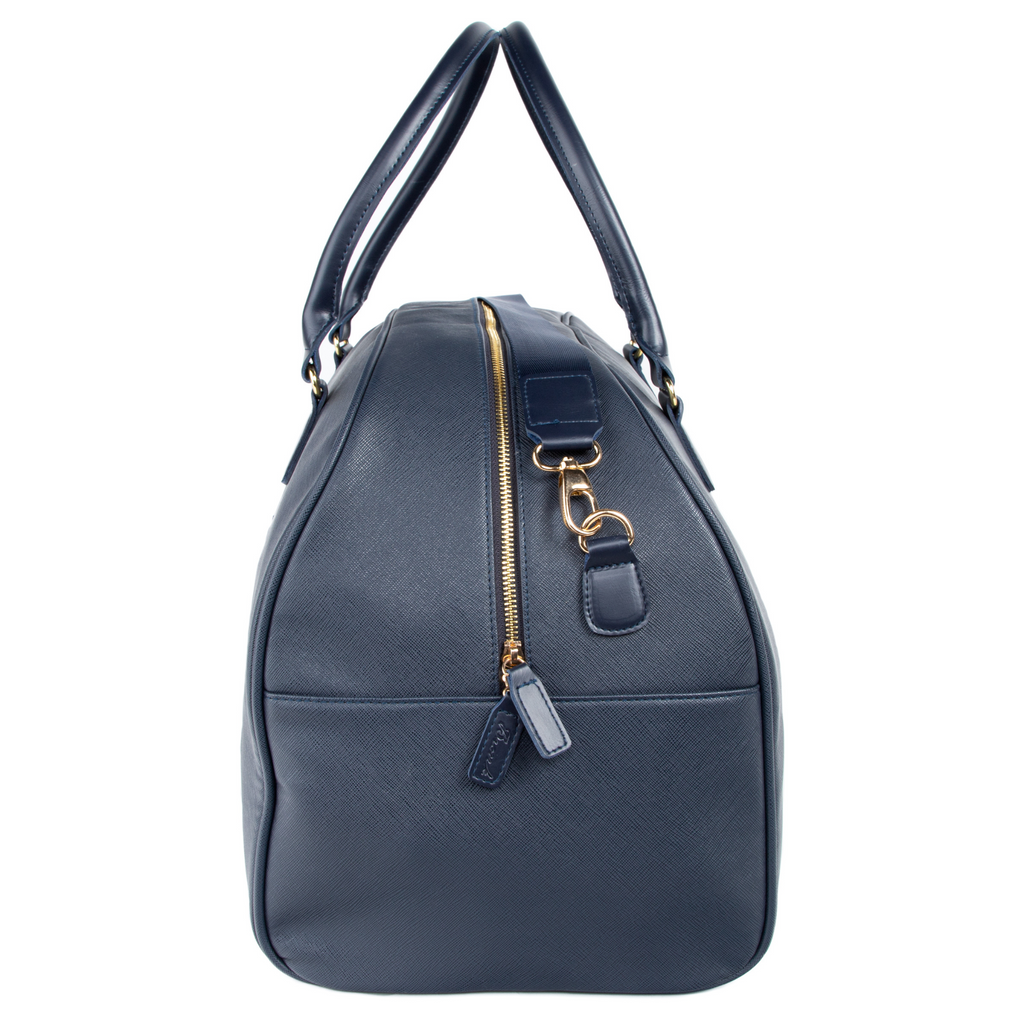 Alexa Large Weekender Bag in Navy - The Well Appointed House