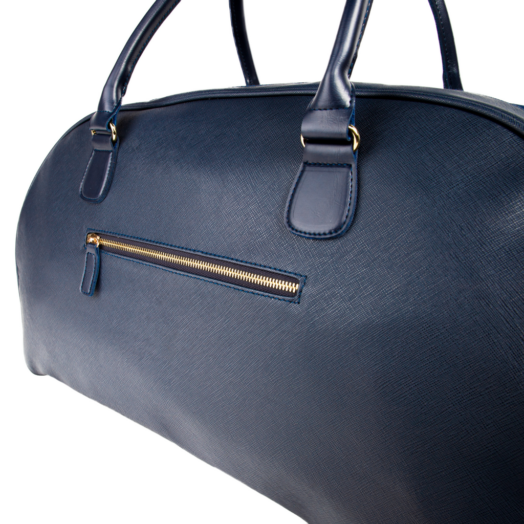 Alexa Large Weekender Bag in Navy - The Well Appointed House