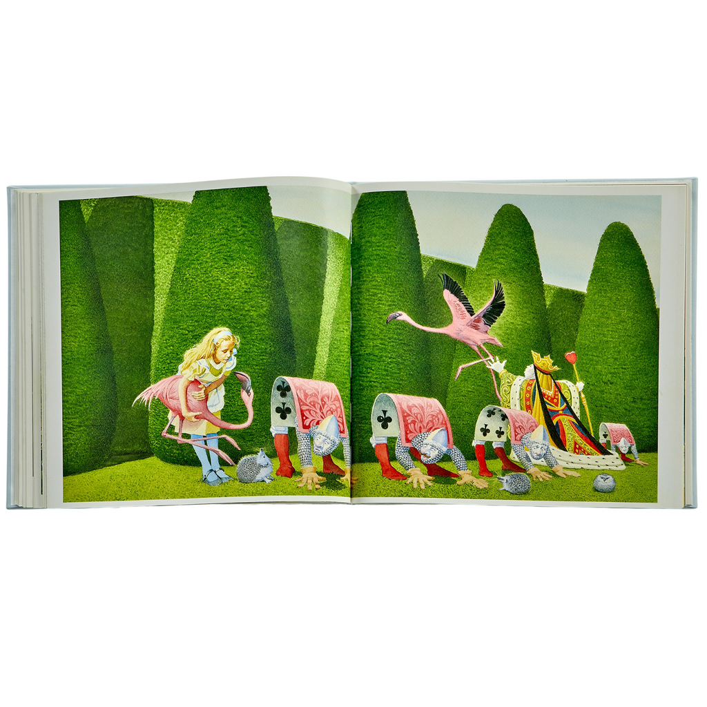 Alice's Adventures in Wonderland Ice Bonded Leather Book - The Well Appointed House