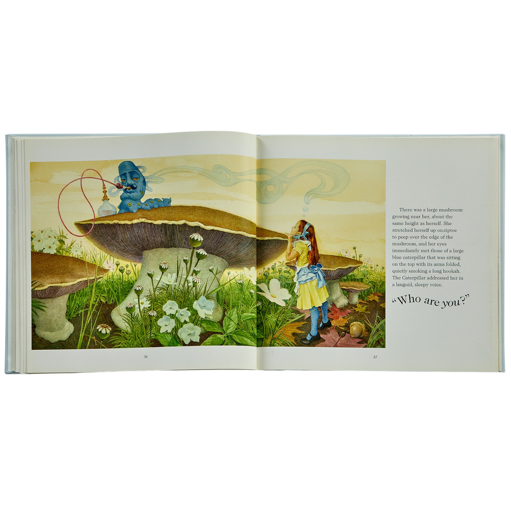 Alice's Adventures in Wonderland Ice Bonded Leather Book - The Well Appointed House