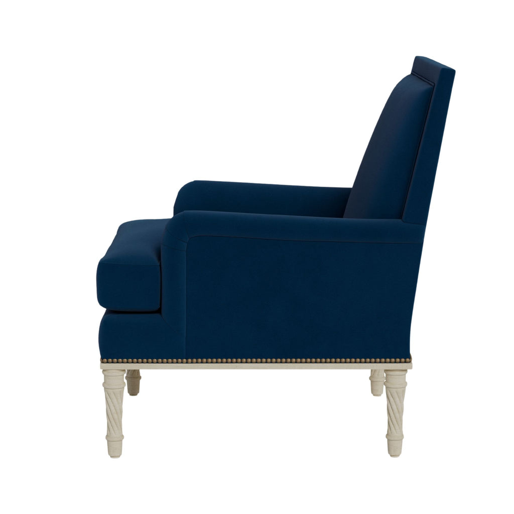 Azure Rolled Arm Upholstered Chair- The Well Appointed House