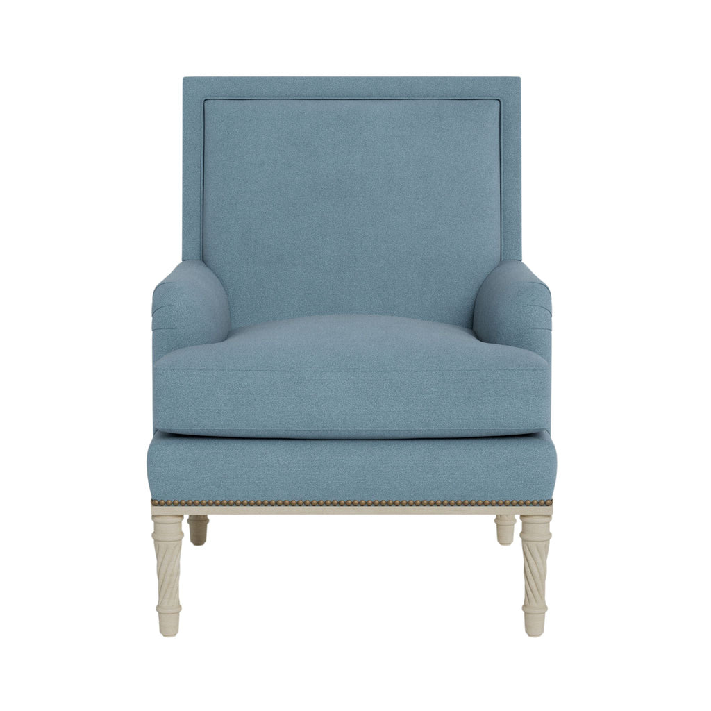 Azure Rolled Arm Upholstered Chair- The Well Appointed House