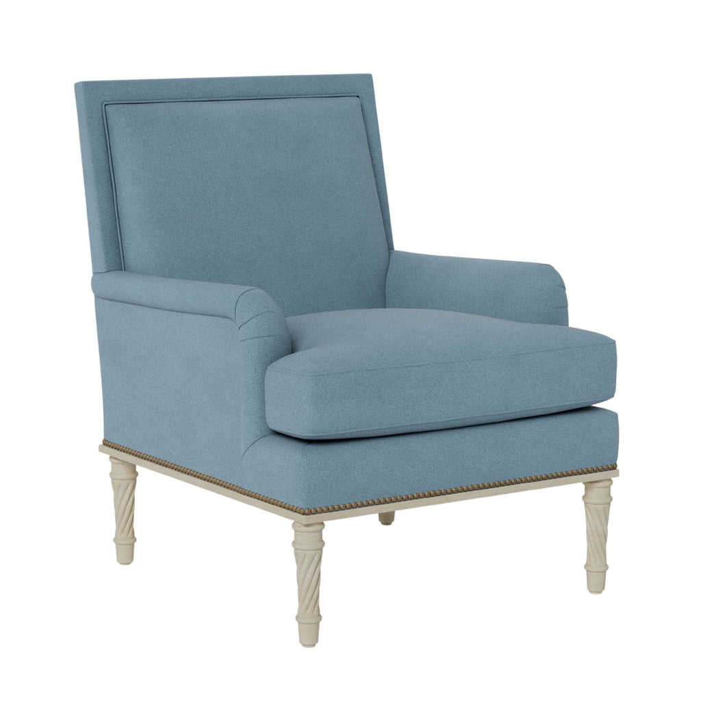 Azure Rolled Arm Upholstered Chair- The Well Appointed House