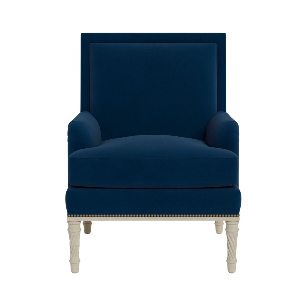 Azure Rolled Arm Upholstered Chair- The Well Appointed House