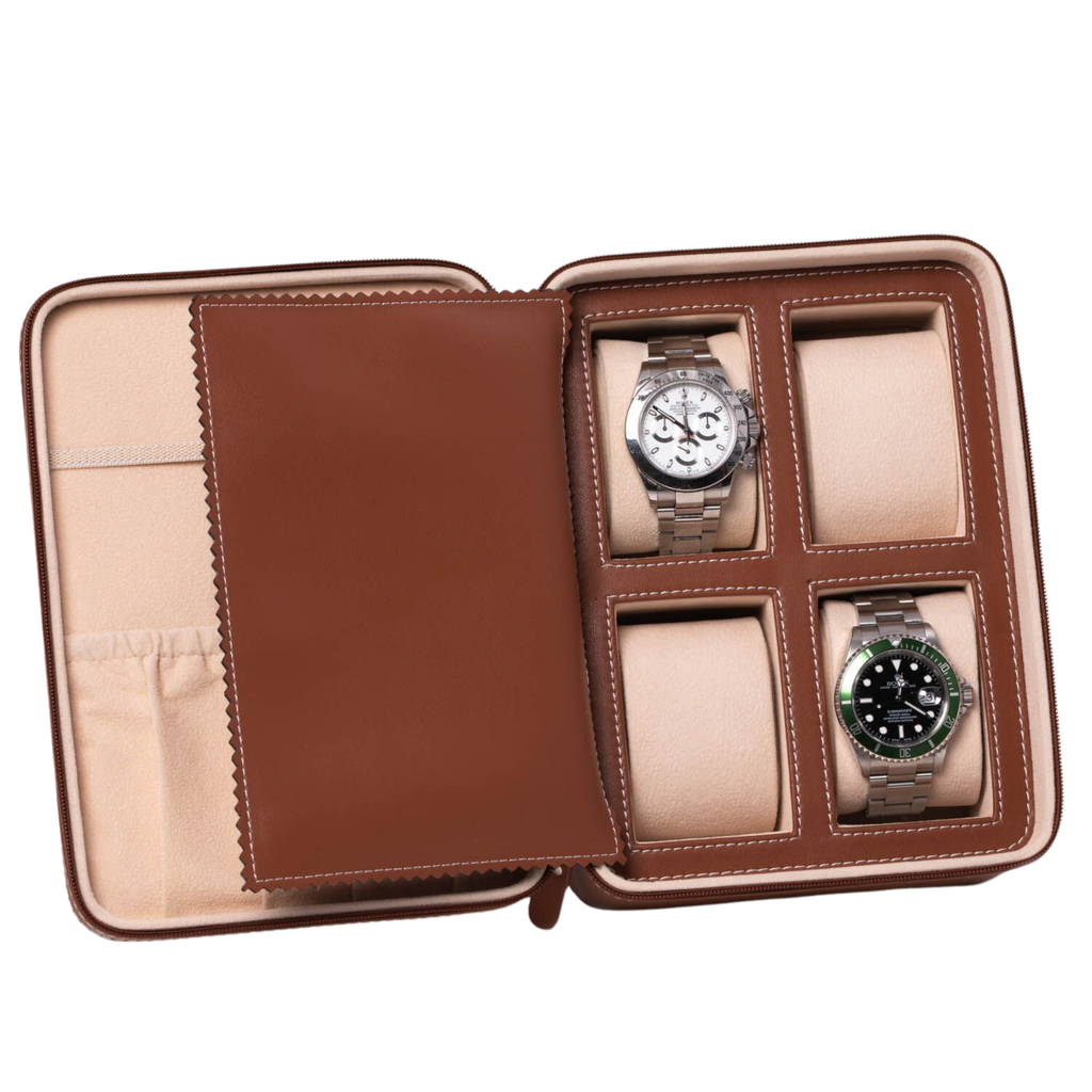 Drake Leather Travel Watch Case - The Well Appointed House