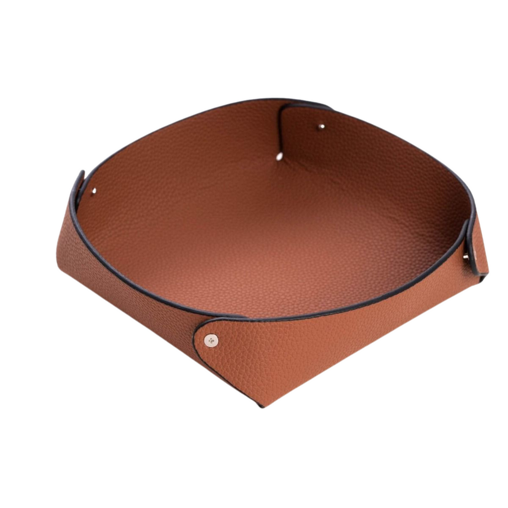 Alex Green Leather Valet Tray - The Well Appoointed House