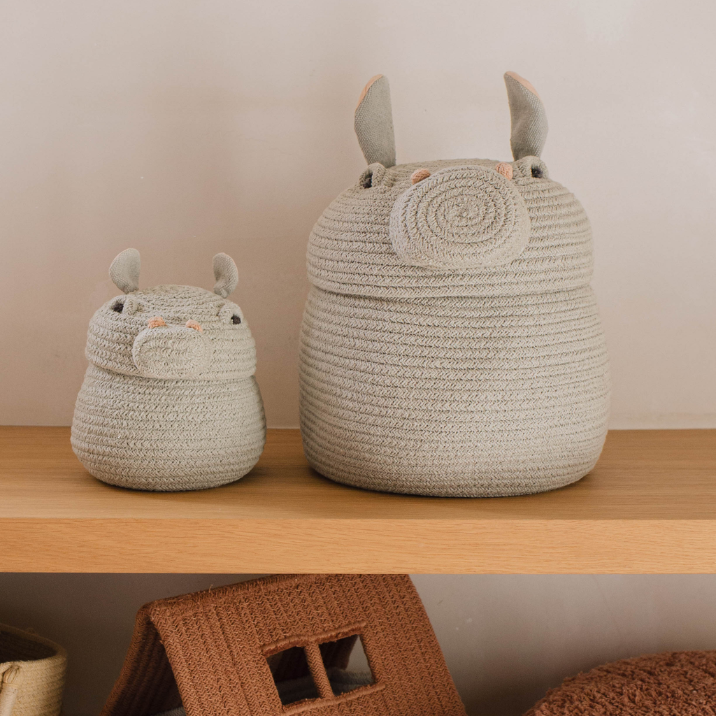 Mini Henry The Hippo Storage Basket - The Well Appointed House