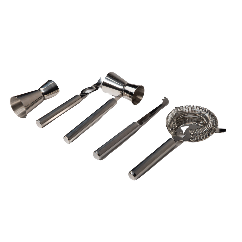 Stainless Steel Bar Tool Set, Set of 6 - The Well Appointed House