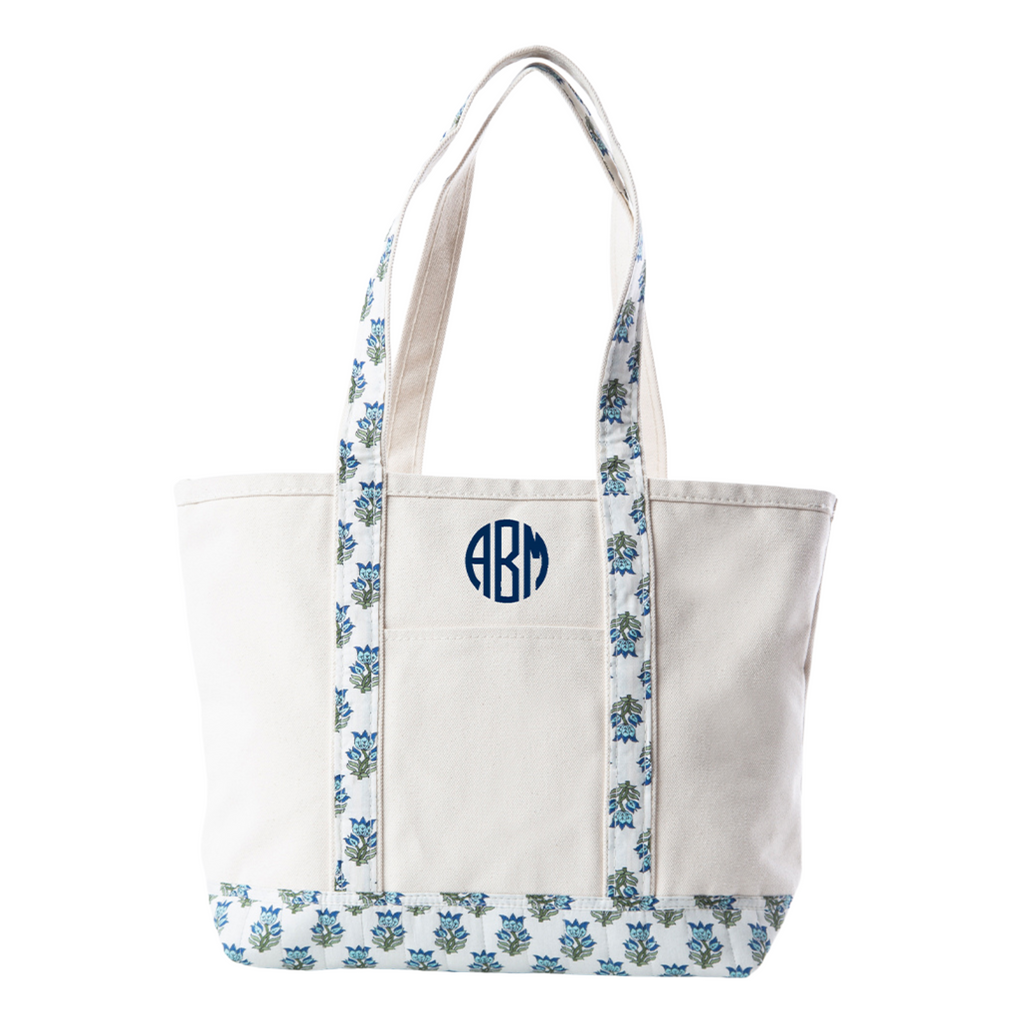 Monogrammed Monogrammed Block Print Weekender - The Well Appointed House