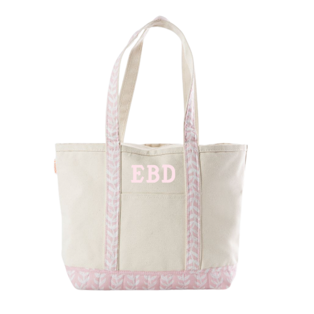 Monogrammed Monogrammed Block Print Weekender - The Well Appointed House