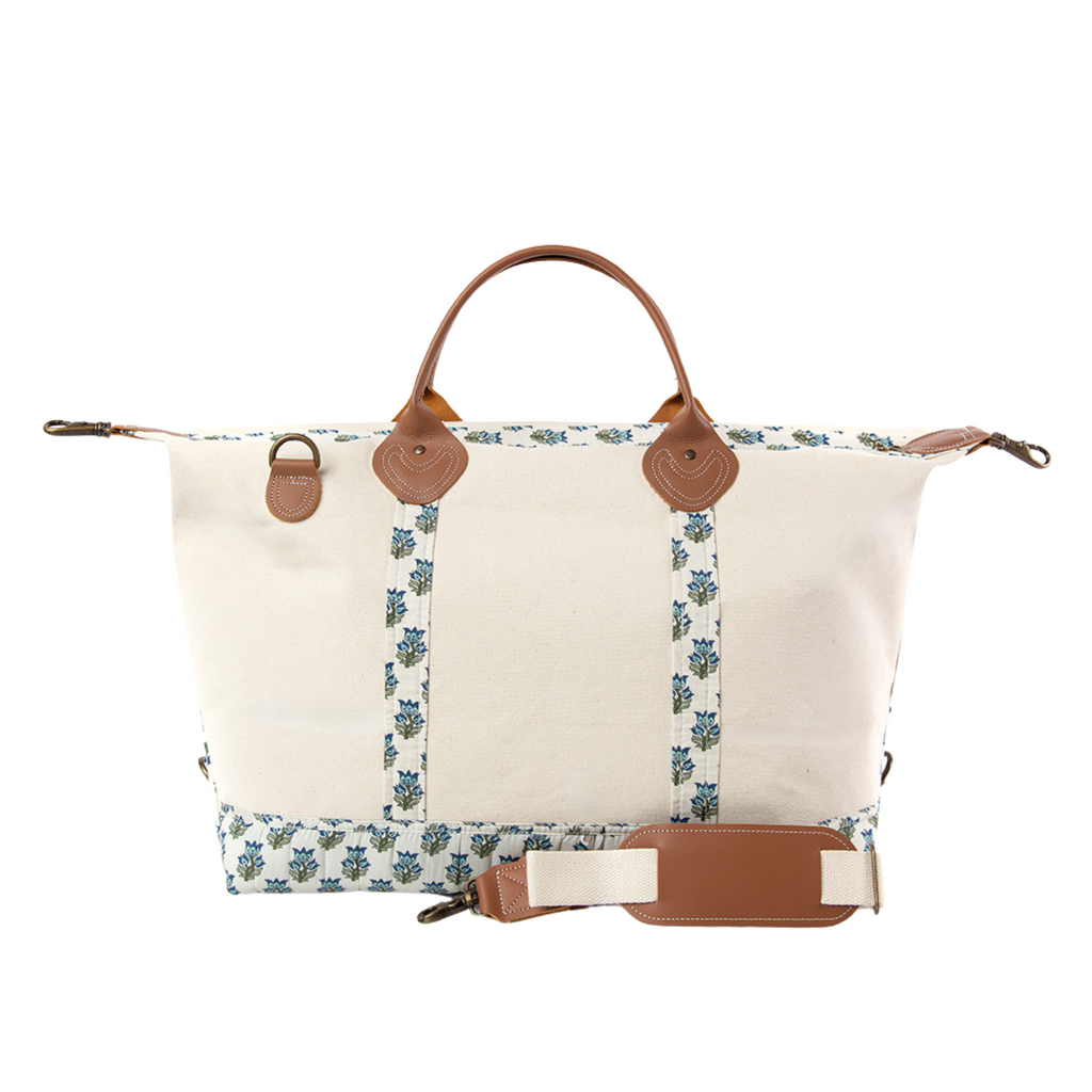 Monogrammed Block Print Weekender - The Well Appointed House