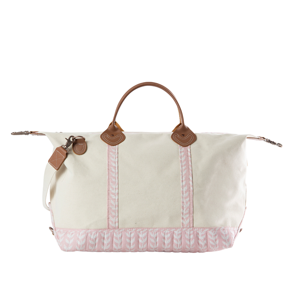 Monogrammed Block Print Weekender - The Well Appointed House