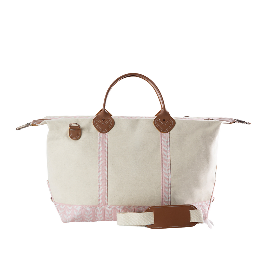 Monogrammed Block Print Weekender - The Well Appointed House