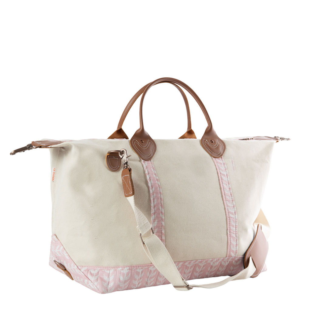 Monogrammed Block Print Weekender - The Well Appointed House