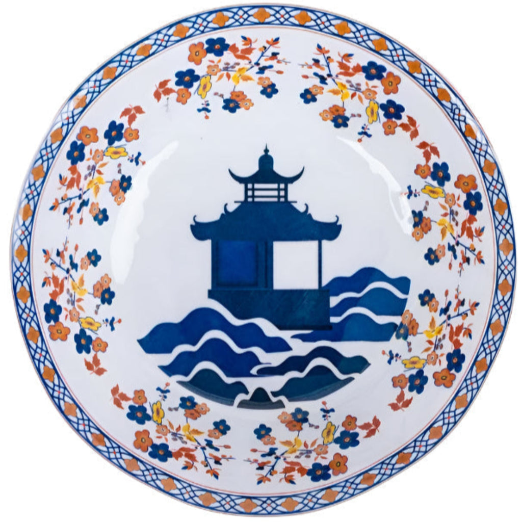 Blooming Sunset Pagoda Melamine Dinnerware Collection- The Well Appointed House