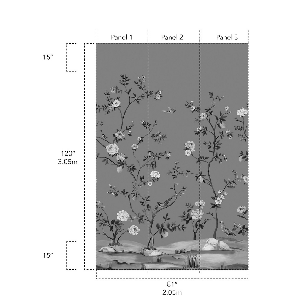 Blossom Chinoiserie Mural - The Well Appointed House