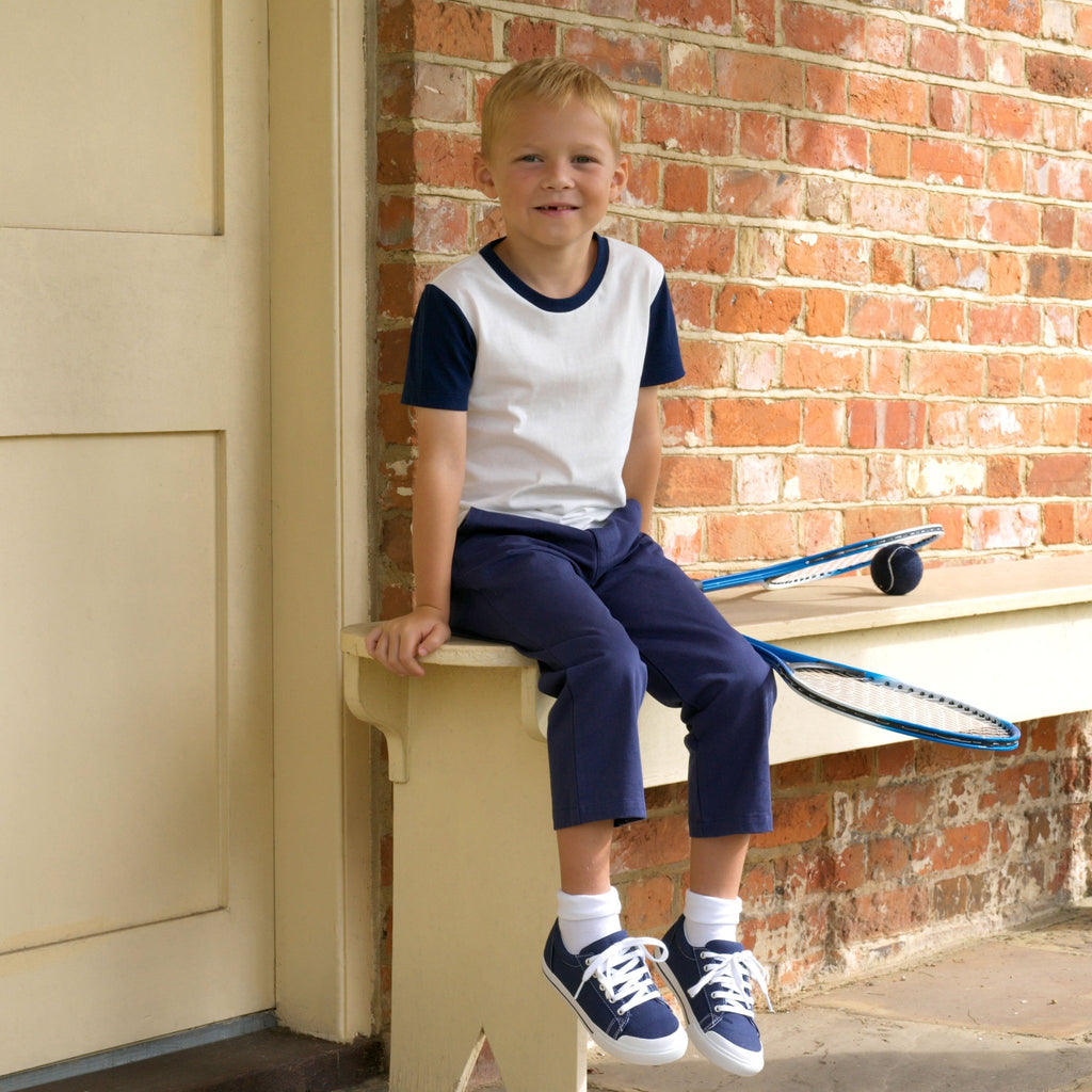 Boys Navy Chinos - The Well Appointed House